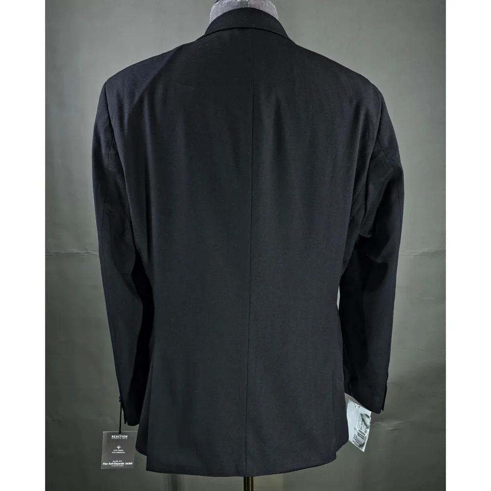 Kenneth Cole‎ Reaction Sport Coat Mens 42R Black Techni-Cole Blazer Suit Jacket